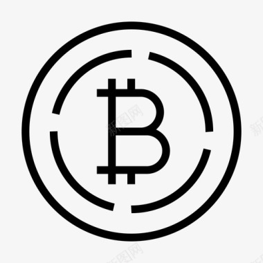 数字免扣图片比特币数字货币电子货币图标