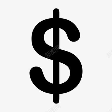 火焰美元图标美元金融支付图标