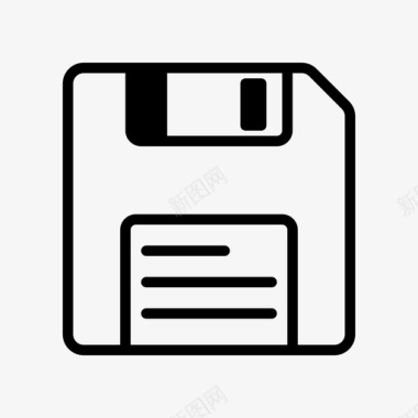 种植业图标软盘软盘驱动器保存图标