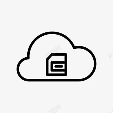云存储云内存数据存储技术设备图标