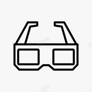 3d3d眼镜ar眼镜时尚图标