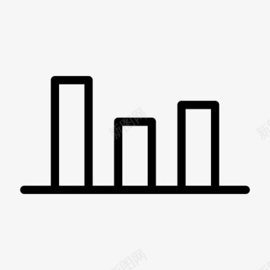 条形图表统计条形图均衡器图标