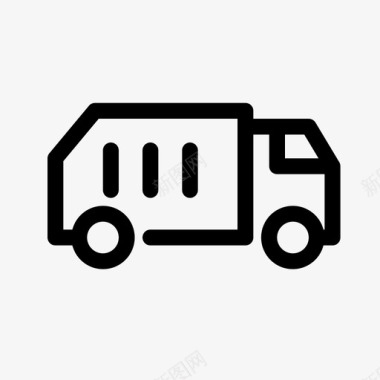 垃圾删除图标卡车自卸汽车垃圾图标