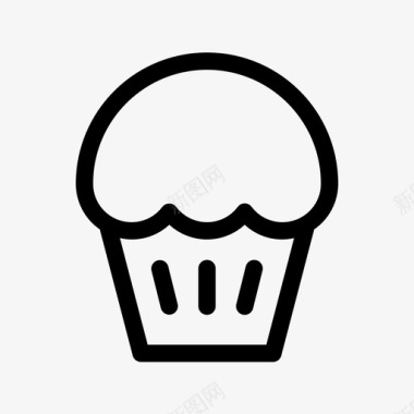 蛋糕素材松饼蛋糕纸杯蛋糕图标