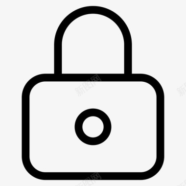 公共标识安全锁定锁定锁定隐私图标
