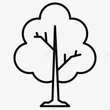 植物树生态森林图标