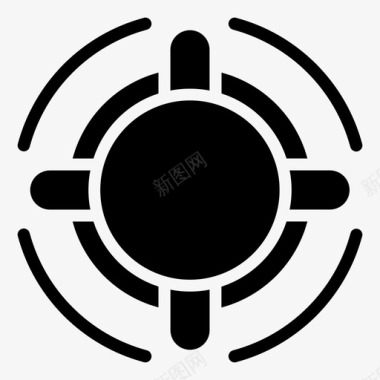 公共标识安全互联网连接守卫图标