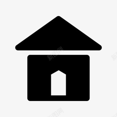 简约房子房屋建筑物房子图标