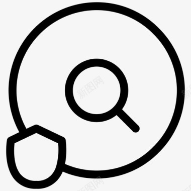 公共标识安全搜索浏览查找图标