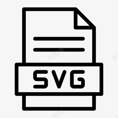 SVG矢量svg扩展名文件图标