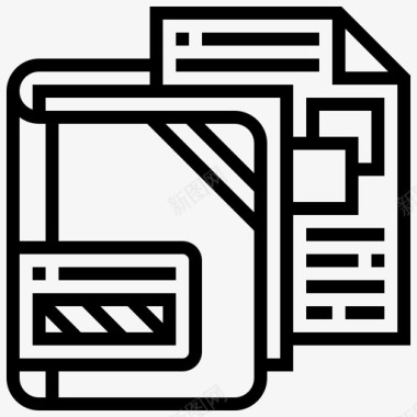 文件和文件夹文件文档文件夹图标