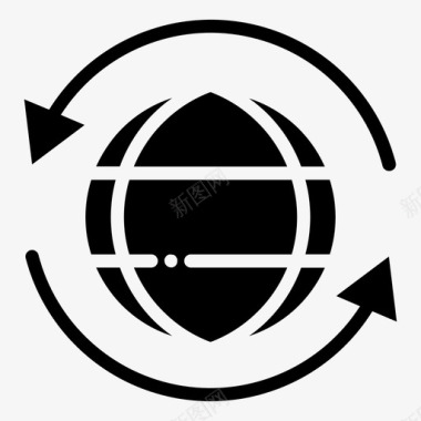 公共标识安全互联网连接全球图标