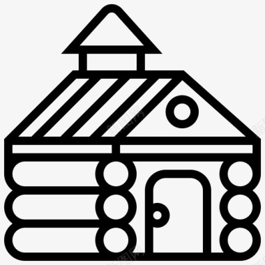 创意房子小屋房子乡村图标