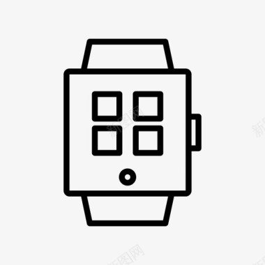 技术素材数字手表设备智能手表图标