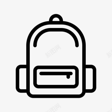 书包背包书包教育图标