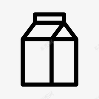 新鲜的牛奶乳制品饮料图标