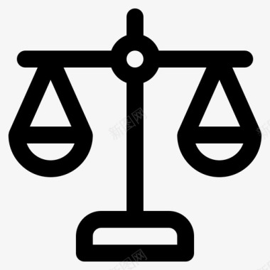 正义石狮子正义平衡法官图标