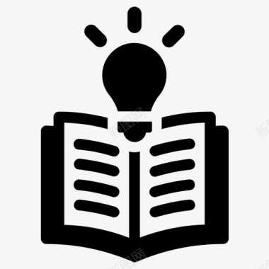 公共交通标识理论书籍思想图标