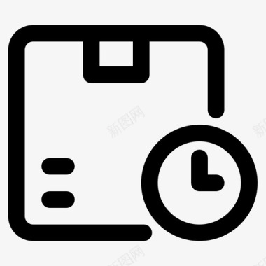 中秋节包装素材配送时间包装物流图标