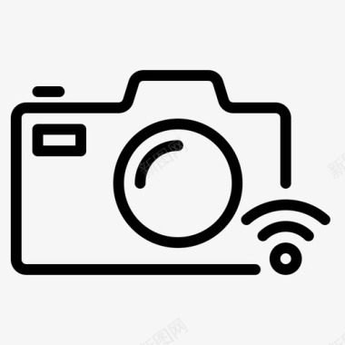 火焰图标素材无线摄像机物联网摄影图标