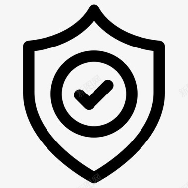 公共标识安全可靠的可信的安全的图标