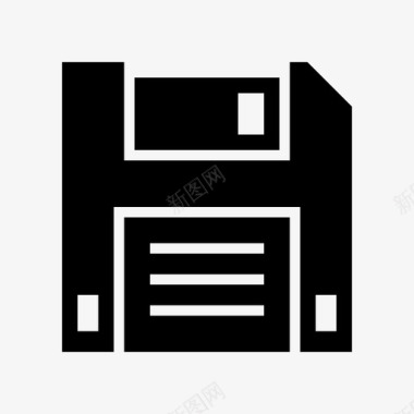 种植业图标软盘软盘驱动器保存图标