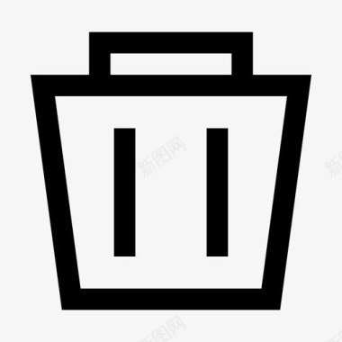 垃圾删除图标垃圾箱图标