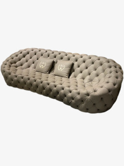 创意先生 后现代全拉扣真皮沙发异形设计师轻奢大户型沙发组合沙发单椅素材
