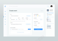 Create event   dashboard v1后台界面素材