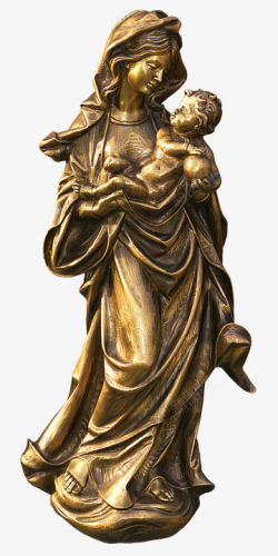 数字 雕像 麦当娜 金 女性 玛丽亚 宗教 铜像 雕塑 Grabschmuck 岩石雕刻卡牌西方奇幻素材