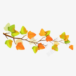 Autumn Branch花纹素材