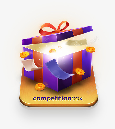 Competition Box  Icon design for iOS Application画面稿png免抠素材_88icon https://88icon.com 画面