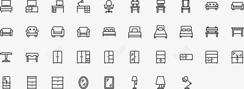 家具图标家具图标png免抠素材_88icon https://88icon.com 家具 图标