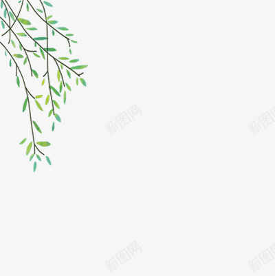 春天飘动的树叶png免抠素材_88icon https://88icon.com 春季 植物 风吹 浮动