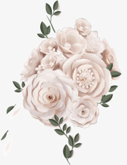 写实玫瑰花环手工花艺花束高清图片