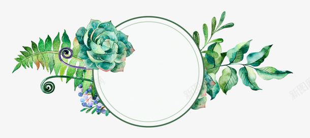 手绘唯美小清新花草边框装饰png免抠素材_88icon https://88icon.com 手绘 唯美 小清新 花草 边框