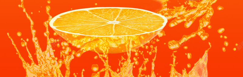 水果橙子切片水花海报jpg设计背景_88icon https://88icon.com 橙子 橘子 水花 切片