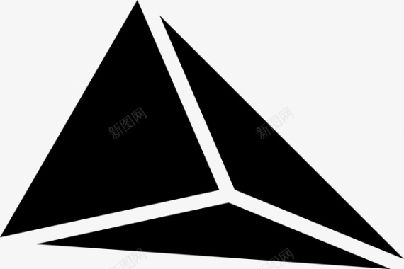 奶牛斑点黑点符号斑点板绘素材三角形图标