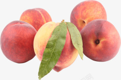 饮食PNG图新鲜桃子素材高清图片
