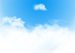 晴空蓝天天空蓝天白云背景高清图片