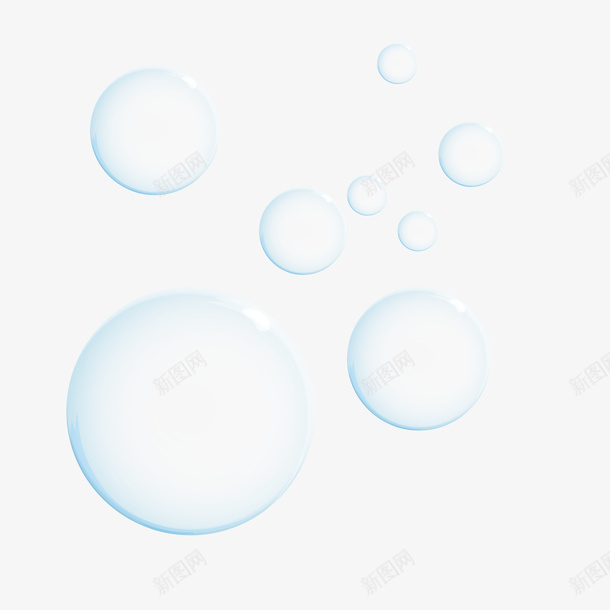 水气泡装饰元素手绘png免抠素材_88icon https://88icon.com 手绘 气泡 水 苏打 装饰元素