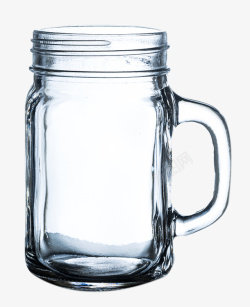 一个透明的玻璃水杯素材