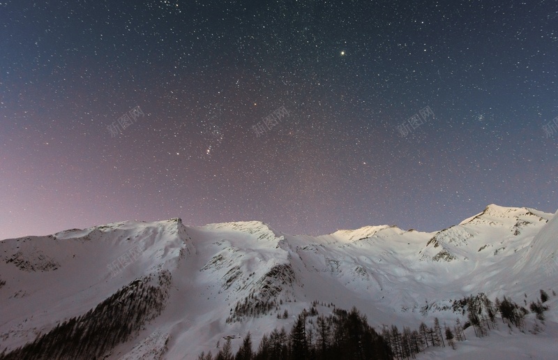 星空下白雪覆盖背景jpg设计背景_88icon https://88icon.com 山 星空 景色 满天繁星 白雪