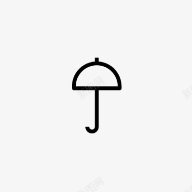 线性插画防水防尘伞icon线性小图标PNG下载图标