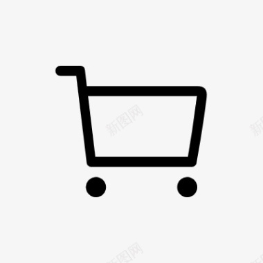 超市购物车icon线性小图标PNG下载图标