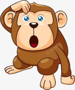 鬼脸猴子卡通动漫猴子高清图片