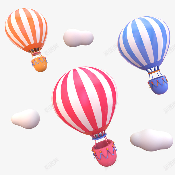 卡通彩色热气球psd免抠素材_88icon https://88icon.com 卡通彩色 卡通彩色热气球 彩色热气球 抓气球的熊 热气球 空气球