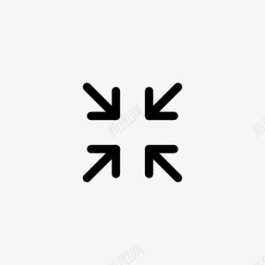 线性图标坐标收缩icon线性小图标PNG下载图标