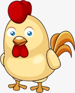 鸡生蛋卡通动漫黄色小鸡高清图片