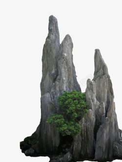 园林假山模型苏州园林假山素材高清图片